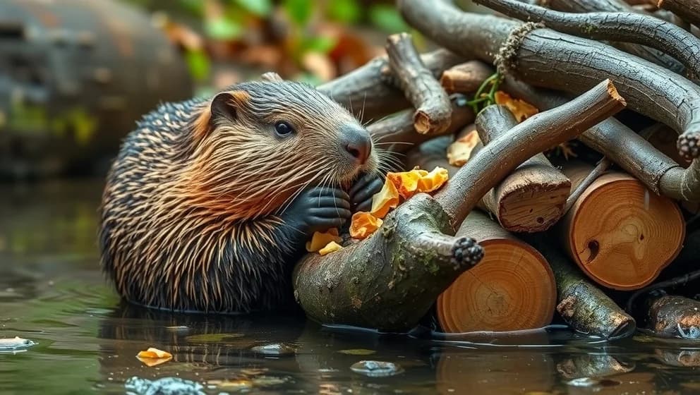 Båven byggmästaren i skogen