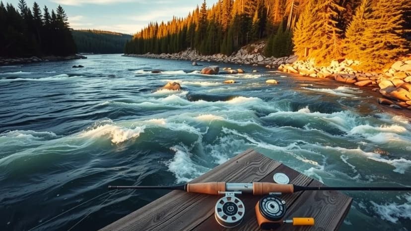 Bergeforsen fiske lockar fiskar året om