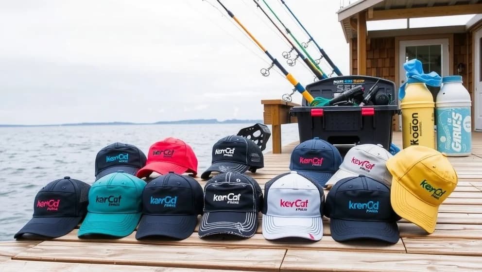Fiske keps som skyddar mot sol och regn