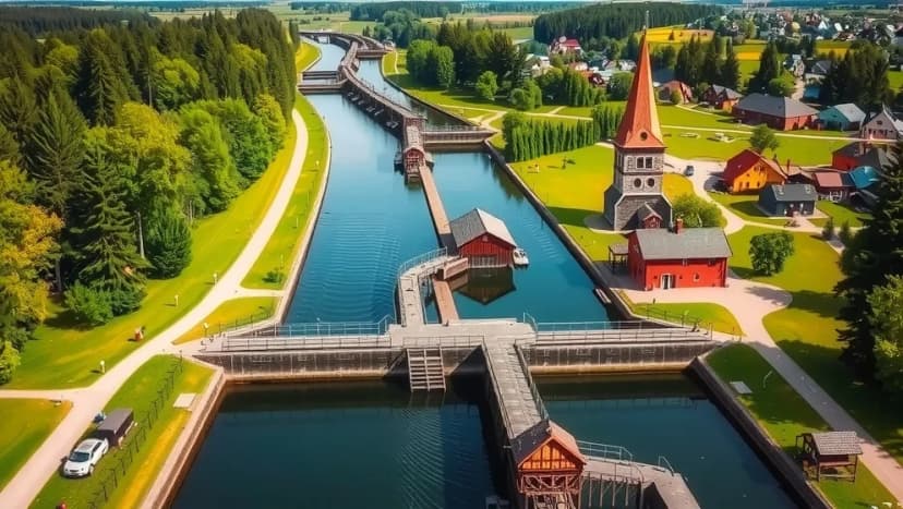 Götakanalkartan visar vägen genom Sverige