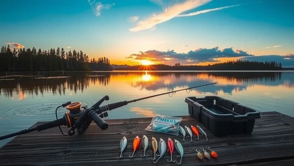 Grangärde fiske vid svenska sjöar