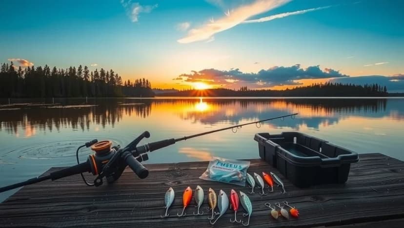 Grangärde fiske vid svenska sjöar