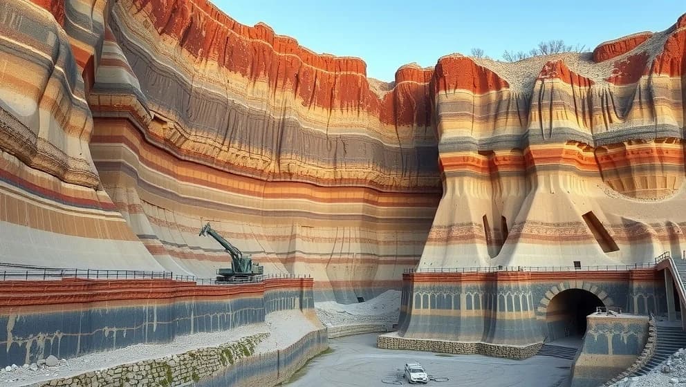 Kinnekulle stenbrott där historien möter stenen