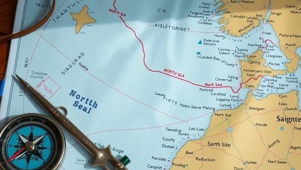 Nordsjön karta och vad du behöver veta