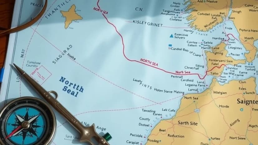 Nordsjön karta och vad du behöver veta