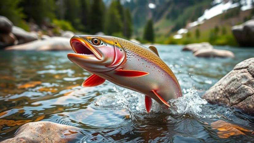 Regnbåge fisken som andas luft